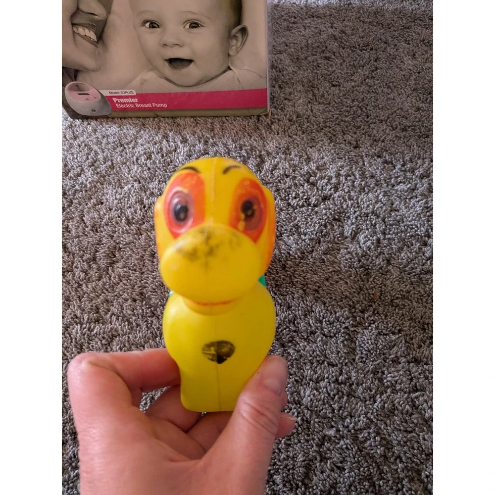 Vintage‎ 1970s Pre-School Take-A-Part Spelling Dog Toy Yellow Dachshund Blocks